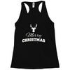buck merry christmas Racerback Tank