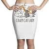 crazy cat lady Pencil Skirts