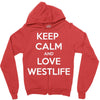 westlife white logo Zipper Hoodie