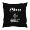 Facts Of Coffee Throw Pillow