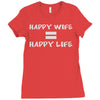 happy life Ladies Fitted T-Shirt