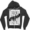 king and skull Zipper Hoodie