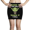 Learn It You Will Teach It I Shall Cute Yoda Mini Skirts
