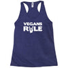 vegans rule Racerback Tank