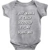 brains and stuff girls Baby Onesie