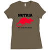 nutria its whats for dinner Ladies Fitted T-Shirt