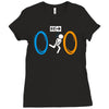 portal bathroom parody video game Ladies Fitted T-Shirt
