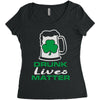 drunk lives matter Women's Triblend Scoop T-shirt