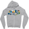 thunder and lightning Zipper Hoodie