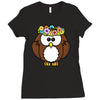lovely owl Ladies Fitted T-Shirt