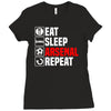 eat sleep arsenal Ladies Fitted T-Shirt