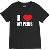 i love my penis  lustig macho funny party V-Neck Tee