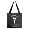 hog wrestling Tote Bags