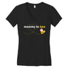 Mommy to Bee Baby Girl Women's V-Neck T-Shirt