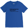 stop destroying our planet it's where i keep all my stuff geek tee shi V-Neck Tee