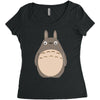 totoro 1 Women's Triblend Scoop T-shirt