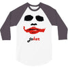 visage joker yeux ferm&eacute;s 3/4 Sleeve Shirt