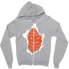 halloween pumpkins burst Zipper Hoodie