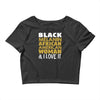 melanin african american woman Crop Top