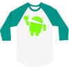 android eats apple 3/4 Sleeve Shirt