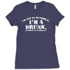 i'm not alcoholic i'm a drunk Ladies Fitted T-Shirt