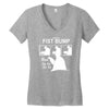 big hero 6 baymax tee fist bump balalala walt disney animation Women's V-Neck T-Shirt