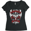 All Men are Created Equal but Only the Best are Born in October Women's Triblend Scoop T-shirt