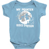 my pointer rides shotgun Baby Bodysuit