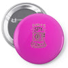 be aware of the spy crowave Pin-back button