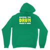 born to drum forced to work Hoodie