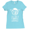 Family Trip To Moon Ladies Fitted T-Shirt