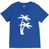 palm tree sticker vinyl decal tropical island beach ocean wall car win V-Neck Tee