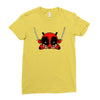 deadpool cartoon Ladies Fitted T-Shirt