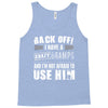 Back Off Crazy Gramps Afraid To Use Him Tank Top