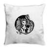 beautiful gir Throw Pillow