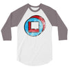 square in circle 3/4 Sleeve Shirt