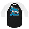 my kids have paws 3/4 Sleeve Shirt