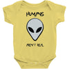 humans aren't real Baby Onesie