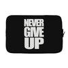 never give up (2) Laptop sleeve