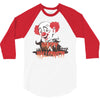 happy halloween clown 3/4 Sleeve Shirt