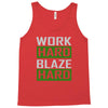 work hard blaze hard Tank Top