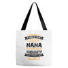 Super Cool Nana Of A Freaking Awesome Granddaughter Tote Bags