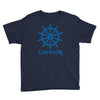 shirt steuerrad yacht boot ship sailing captain segeln kapit&auml;n Youth Tee