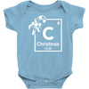 christmas periodic table of elements Baby Onesie