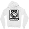 bull dog disobey Zipper Hoodie