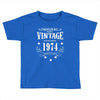 original parts vintage established 1974 perfectly aged Toddler T-shirt