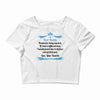 Dear Daddy, Thanks for Being my Dad Baby Boy Letter to Father Crop Top