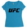 ufc logo Women's Triblend Scoop T-shirt