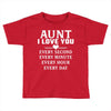 I Love You Aunt Toddler T-shirt