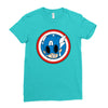 angry captain Ladies Fitted T-Shirt
